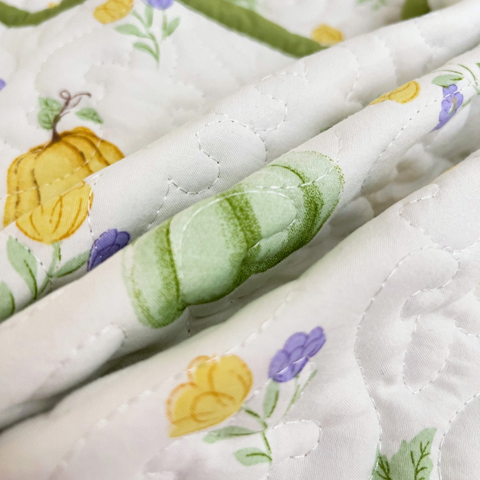 91家纺网 家纺一手货源 找家纺 纽缦家纺 水洗双层纱加厚加棉床笠-床垫保护套 小南瓜