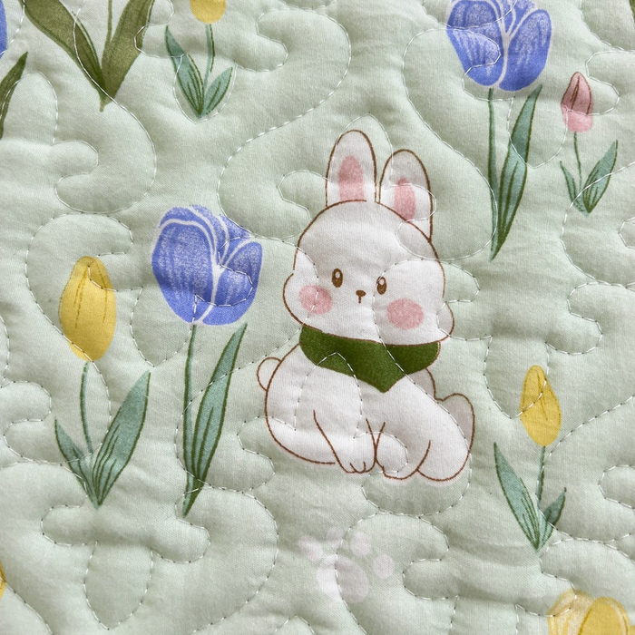 91家纺网 家纺一手货源 找家纺 纽缦家纺 水洗双层纱加厚加棉床笠-床垫保护套 夹心果冻