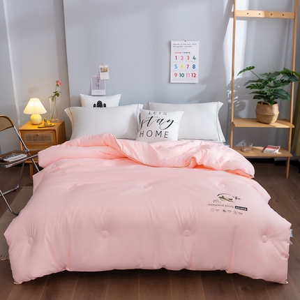 91家纺网 家纺一手货源 找家纺 （总）默忆 2025新款亲肤磨毛大豆云朵被儿童被夏被夏凉被春秋被冬被子被芯