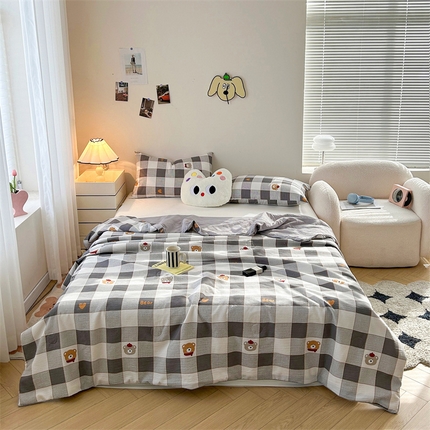 91家纺网 家纺一手货源 找家纺 （总）兄弟坊 2024新款泡泡纱印花夏被