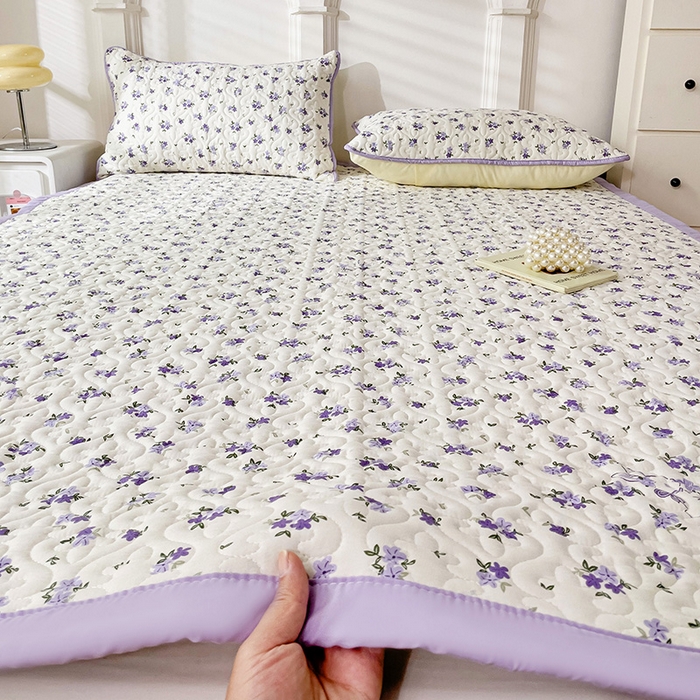 91家纺网 家纺一手货源 找家纺 纽缦家纺  水洗双层纱加厚加棉床垫 撞进晚风