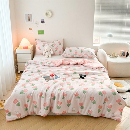 91家纺网 家纺一手货源 找家纺 （总）兄弟坊 2024新款泡泡纱印花夏被