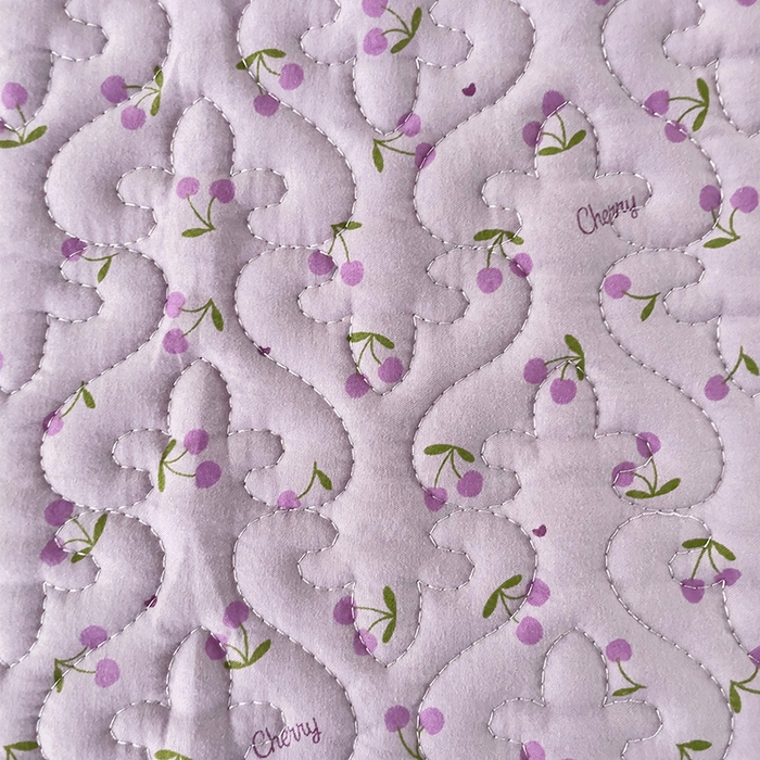 91家纺网 家纺一手货源 找家纺 纽缦家纺  水洗双层纱加厚加棉床垫 遇见-紫