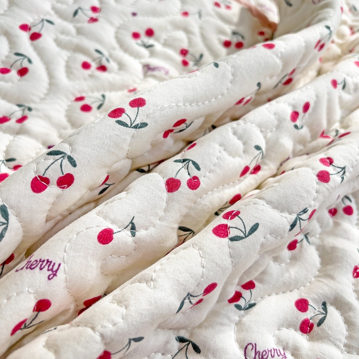 91家纺网 家纺一手货源 找家纺 纽缦家纺 水洗双层纱加厚加棉床笠-床垫保护套 遇见-米