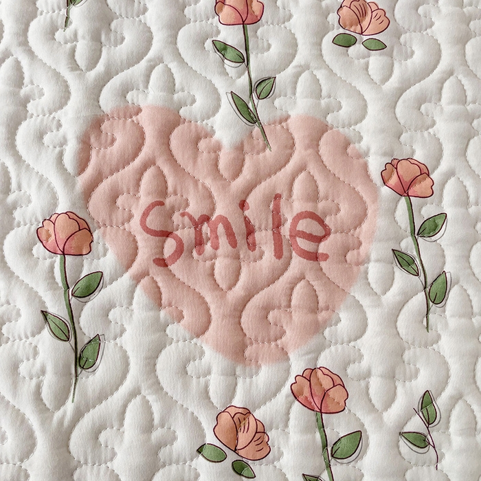 91家纺网 家纺一手货源 找家纺 纽缦家纺  水洗双层纱加厚加棉床垫 日记小姐