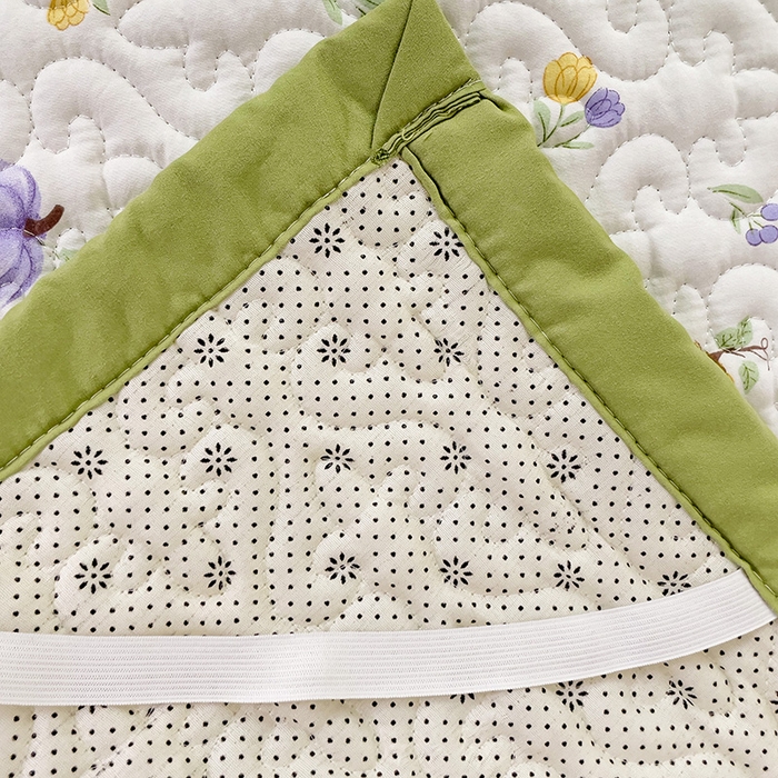 91家纺网 家纺一手货源 找家纺 纽缦家纺  水洗双层纱加厚加棉床垫 小南瓜