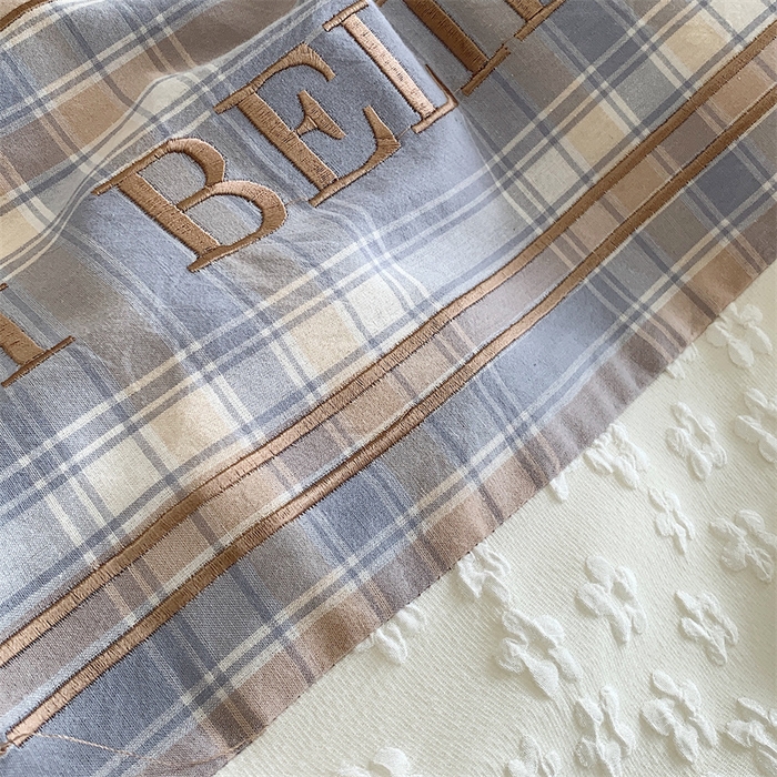 91家纺网 家纺一手货源 找家纺 换种生活 2024新款法式小香风全棉夏被四件套 艾莎