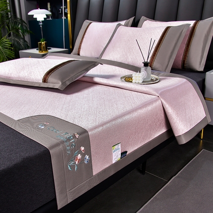 91家纺网 家纺一手货源 找家纺 （总）小牛 2024新款超精密冰丝席-小斜纹系列凉席藤席冰藤席冰丝席竹席乳胶席凉豆豆