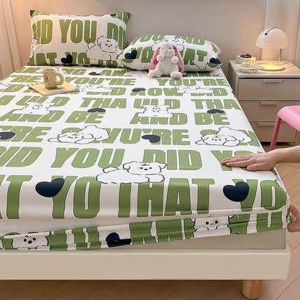 91家纺网 家纺一手货源 找家纺 （总）曼陀罗 2025新款水洗棉单层床笠