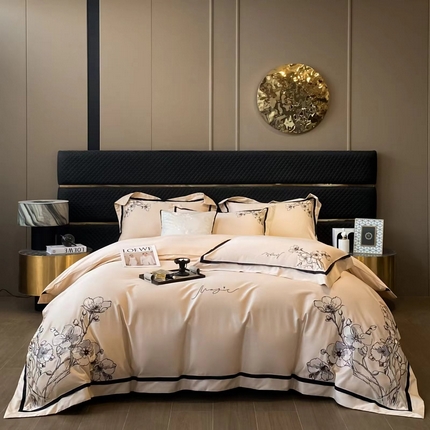 91家纺网 家纺一手货源 找家纺 （总）玖玖爱2024新品180支新疆长绒棉爱尔兰系列四件套