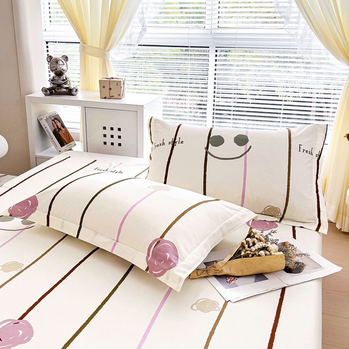 91家纺网 家纺一手货源 找家纺 锦罗绣 2024新款13372全棉印花单品床单 自由生活