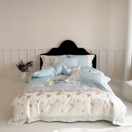 91家纺网 家纺一手货源 找家纺 （总）2024新款100支全棉四件套-玫瑰物语