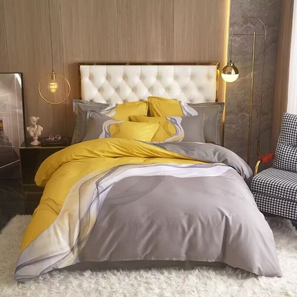 91家纺网 家纺一手货源 找家纺 （总）启航 2025春夏直播热款全棉大版印花四件套