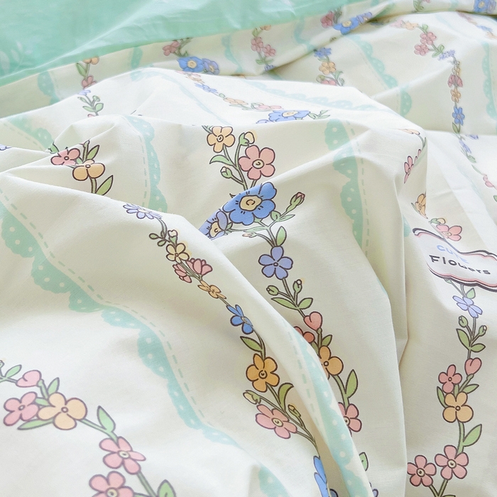 91家纺网 家纺一手货源 找家纺 锦罗绣 2024新款13372全棉印花单品被套 繁花