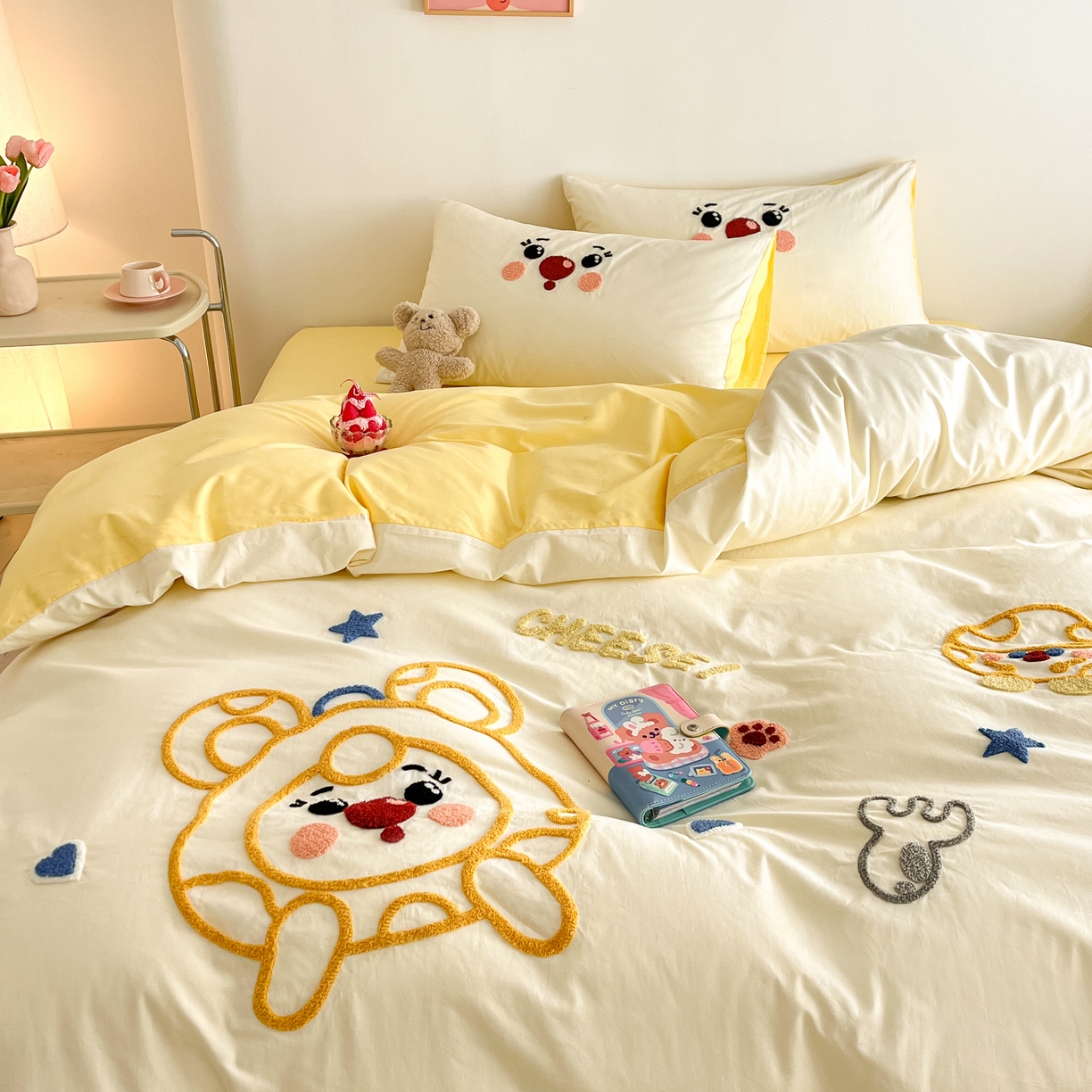 91家纺网 家纺一手货源 找家纺 （总）琪格格2024新款纯棉毛巾绣四件套