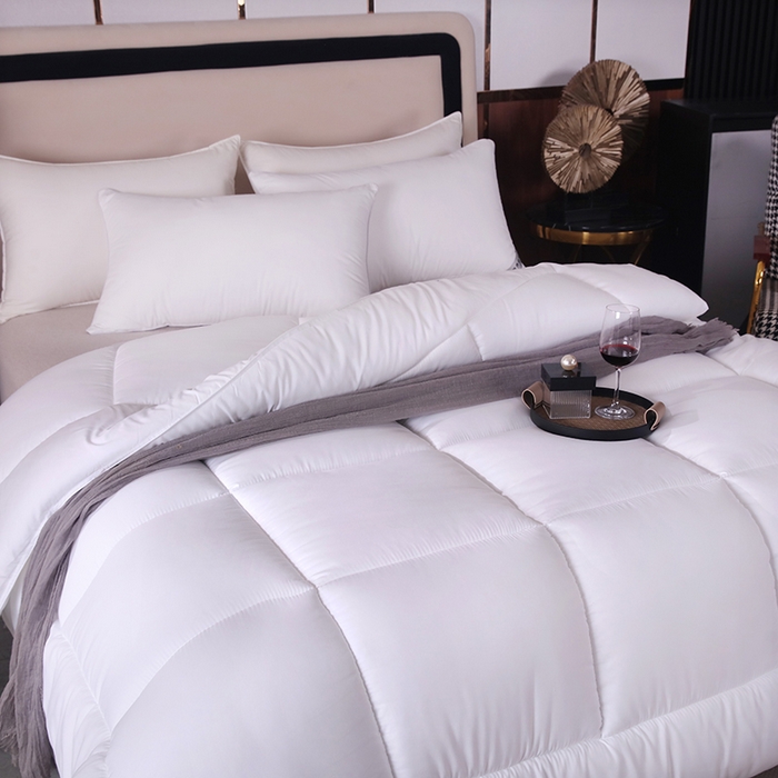 91家纺网 家纺一手货源 找家纺 （总）宜眠 2024新款酒店被芯仿鹅绒整张棉羽丝棉羽丝绒被子酒店被芯