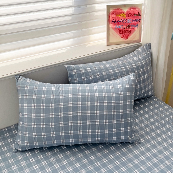 91家纺网 家纺一手货源 找家纺 纽缦家纺 2024素色无印风云朵棉单床笠 赴约