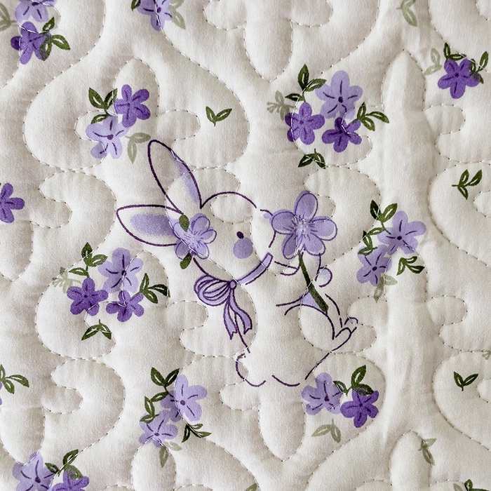 91家纺网 家纺一手货源 找家纺 纽缦家纺  水洗双层纱加厚加棉床垫 撞进晚风