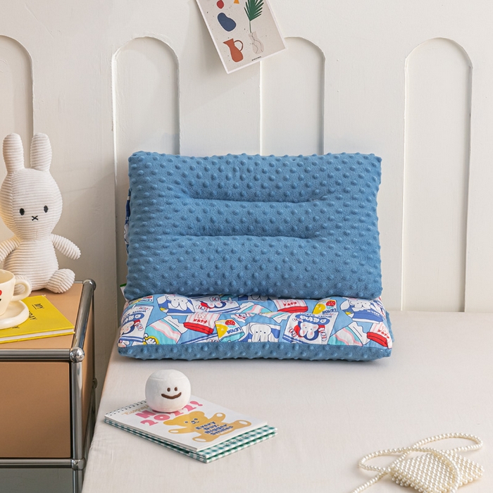 91家纺网 家纺一手货源 找家纺 可思家纺 2024新款儿童全棉豆豆枕枕头枕芯 白兔奶糖40*60cm一只