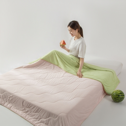 91家纺网 家纺一手货源 找家纺 （总）慕尚家纺 2025新款凉感丝瓜瓜被