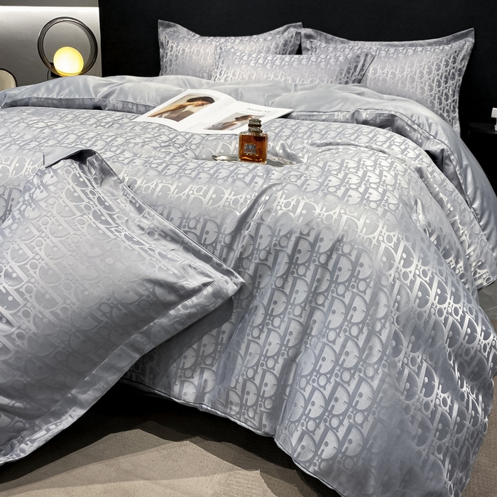 91家纺网 家纺一手货源 找家纺 （总）梵克保罗 2024新款水洗真丝冰丝提花四件套