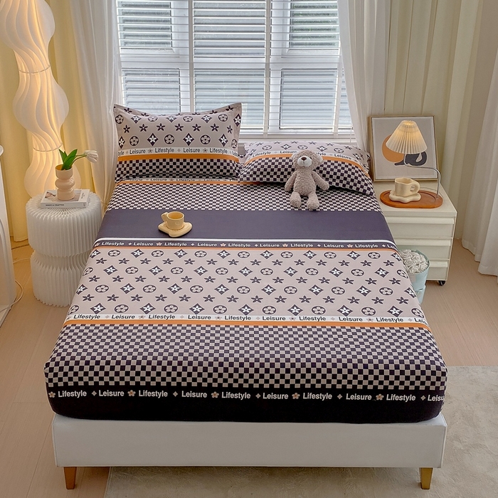 91家纺网 家纺一手货源 找家纺 金丝兔 2025新款植物羊绒磨毛单床笠 皇家绅士