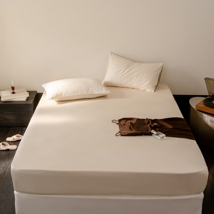 91家纺网 家纺一手货源 找家纺 （总）鹿班家居 2024新款100S长绒棉纯色单品床笠（场景一）标准会员-5