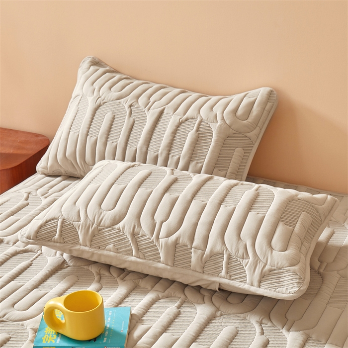 91家纺网 家纺一手货源 找家纺 3C 2024新款miumiu全棉水洗棉床笠 星辰灰