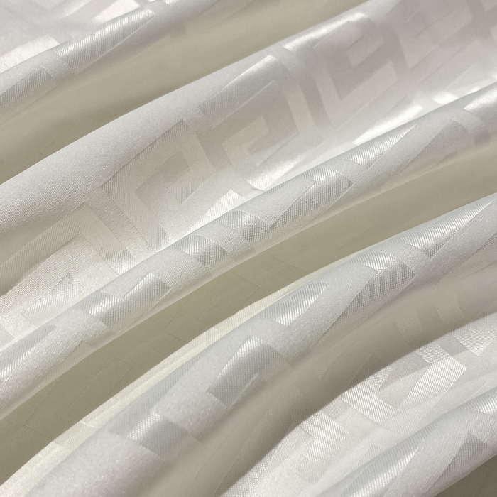 91家纺网 家纺一手货源 找家纺 梵克保罗 2024新款水洗真丝冰丝提花四件套 简爱-白