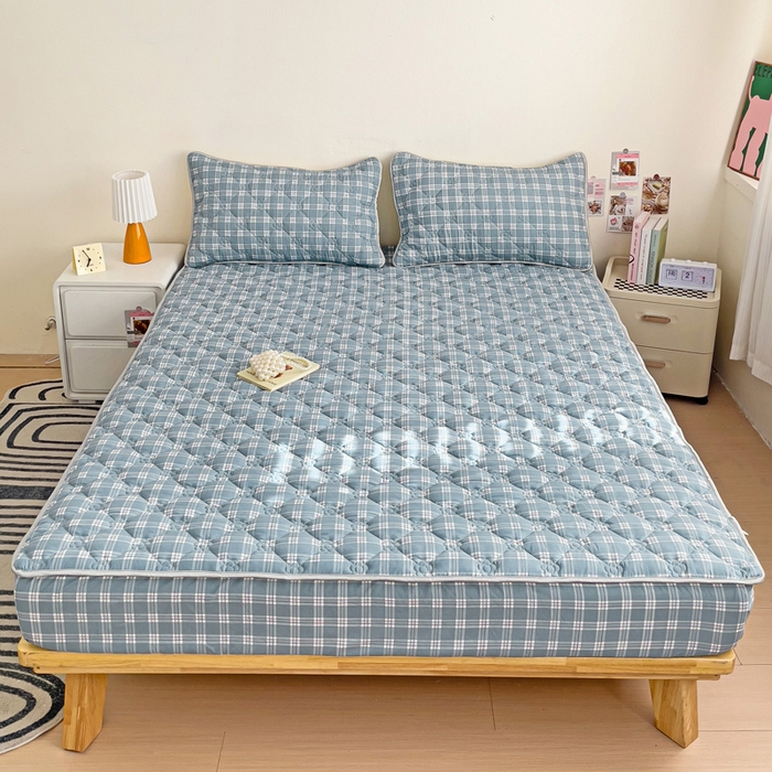 91家纺网 家纺一手货源 找家纺 纽缦家纺 2024云朵棉亲肤加厚加棉床笠 赴约