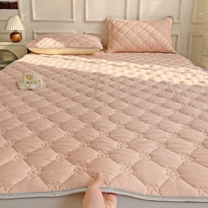 纽缦家纺 2024云朵棉加厚加棉床垫 小粉条