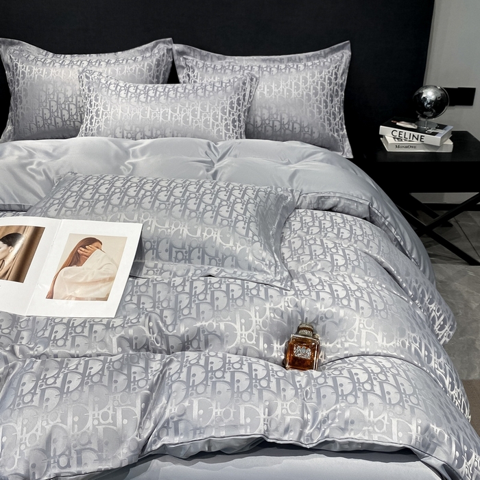 91家纺网 家纺一手货源 找家纺 （总）梵克保罗 2024新款水洗真丝冰丝提花四件套