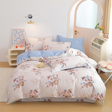 元元 2024新款小清新全棉四件套系列 娜朵花开