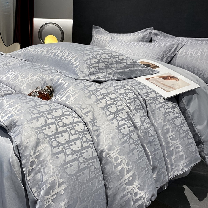 91家纺网 家纺一手货源 找家纺 （总）梵克保罗 2024新款水洗真丝冰丝提花四件套