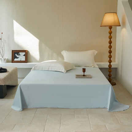 91家纺网 家纺一手货源 找家纺 （总）鹿班家居 2024新款100S长绒棉纯色单品床单（场景二）标准会员-5