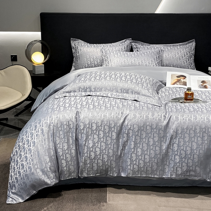 91家纺网 家纺一手货源 找家纺 （总）梵克保罗 2024新款水洗真丝冰丝提花四件套