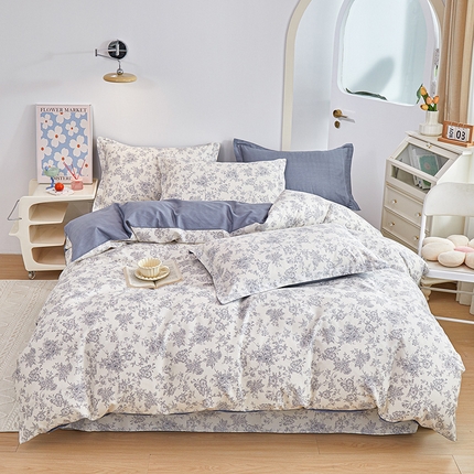 元元 2024新款小清新全棉四件套系列 洛莉