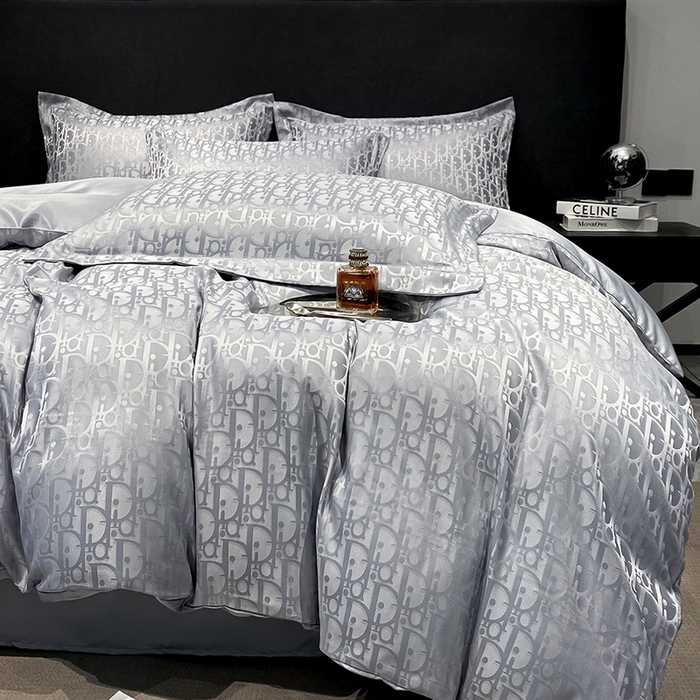 91家纺网 家纺一手货源 找家纺 （总）梵克保罗 2024新款水洗真丝冰丝提花四件套