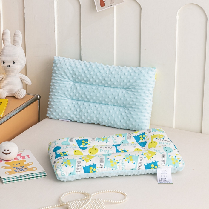 91家纺网 家纺一手货源 找家纺 可思家纺 2024新款儿童全棉豆豆枕枕头枕芯 萌萌恐龙40*60cm一只