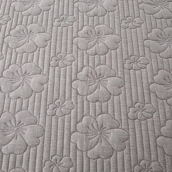 91家纺网 家纺一手货源 找家纺 3C 2024新款全棉大豆夹棉唯美花边床笠 星灰色