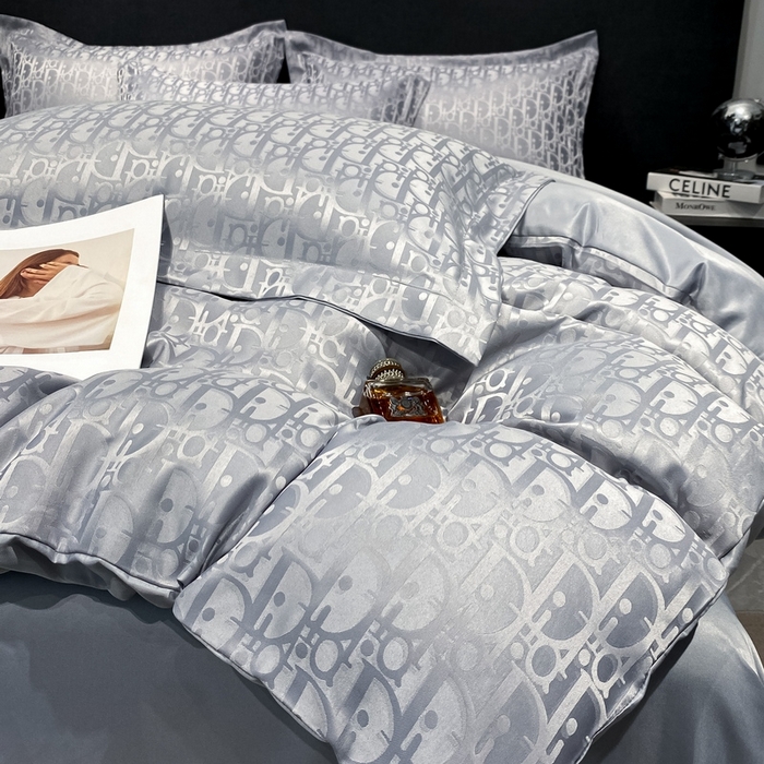 91家纺网 家纺一手货源 找家纺 （总）梵克保罗 2024新款水洗真丝冰丝提花四件套