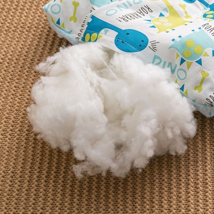 91家纺网 家纺一手货源 找家纺 可思家纺 2024新款儿童全棉豆豆枕枕头枕芯 萌萌恐龙40*60cm一只