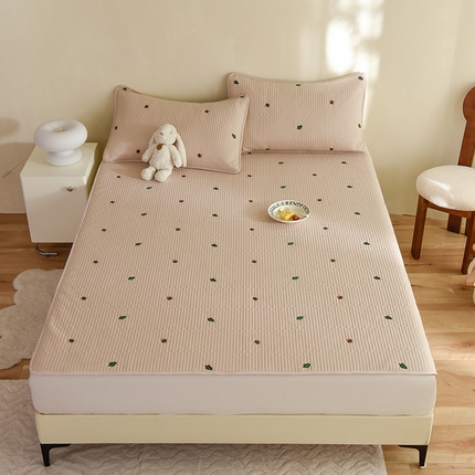 91家纺网 家纺一手货源 找家纺 （总）美达家纺2025新品纯色刺绣水洗棉夹棉床垫