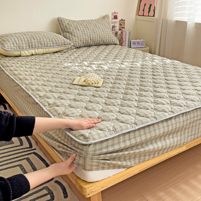 91家纺网 家纺一手货源 找家纺 纽缦家纺 2024云朵棉亲肤加厚加棉床笠 觅遇