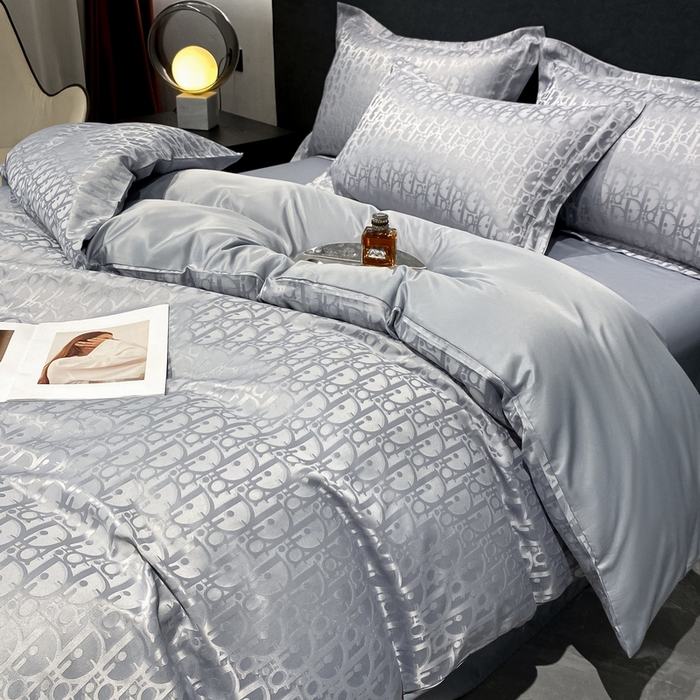 91家纺网 家纺一手货源 找家纺 （总）梵克保罗 2024新款水洗真丝冰丝提花四件套