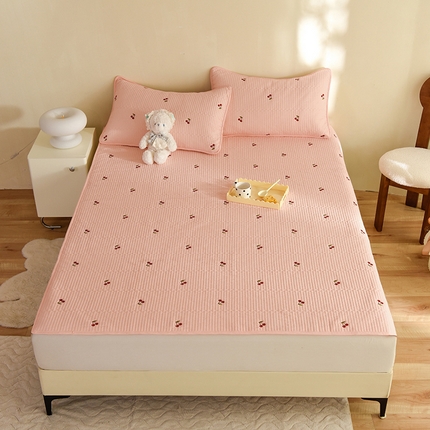 91家纺网 家纺一手货源 找家纺 （总）美达家纺2025新品纯色刺绣水洗棉夹棉床垫