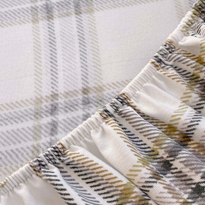 91家纺网 家纺一手货源 找家纺 金丝兔 2025新款植物羊绒磨毛单床笠 格子熊