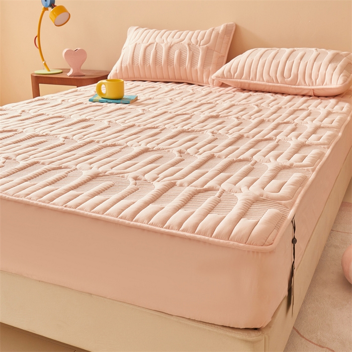 91家纺网 家纺一手货源 找家纺 3C 2024新款miumiu全棉水洗棉床笠 香妃玉