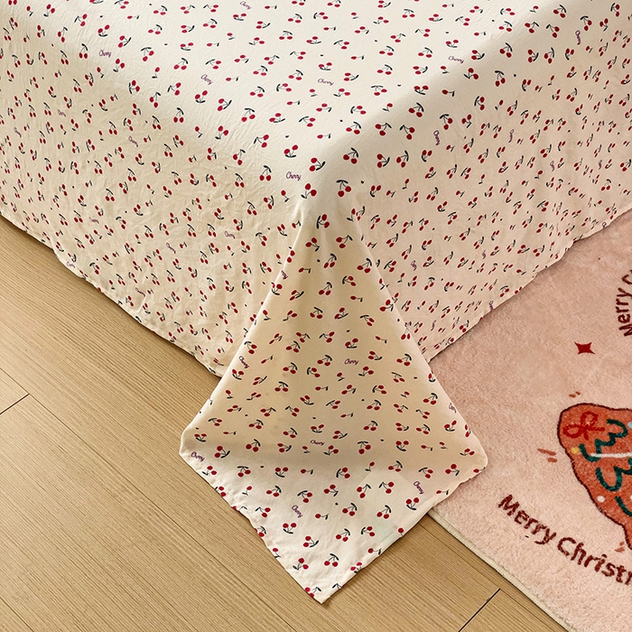 91家纺网 家纺一手货源 找家纺 纽缦家纺 2024水洗双层纱床单 遇见米