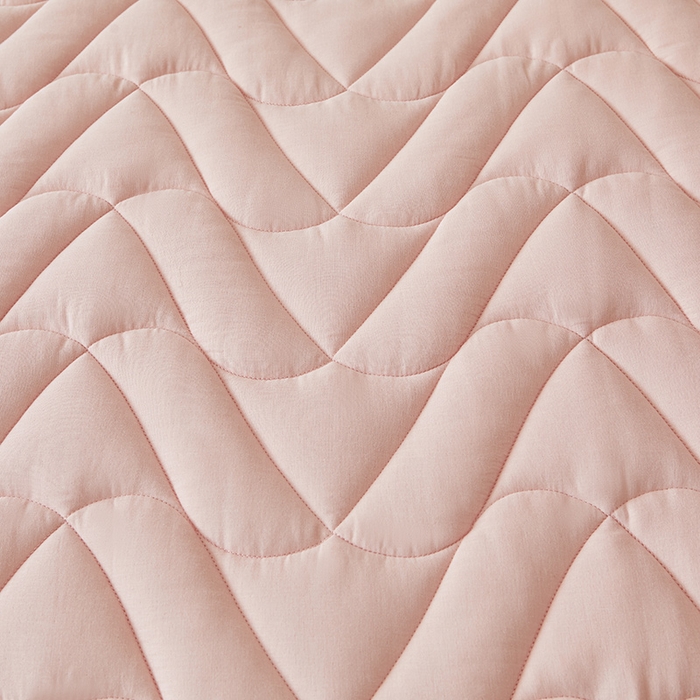 91家纺网 家纺一手货源 找家纺 3C 2024新款全棉双层纱大豆床笠 晚香玉